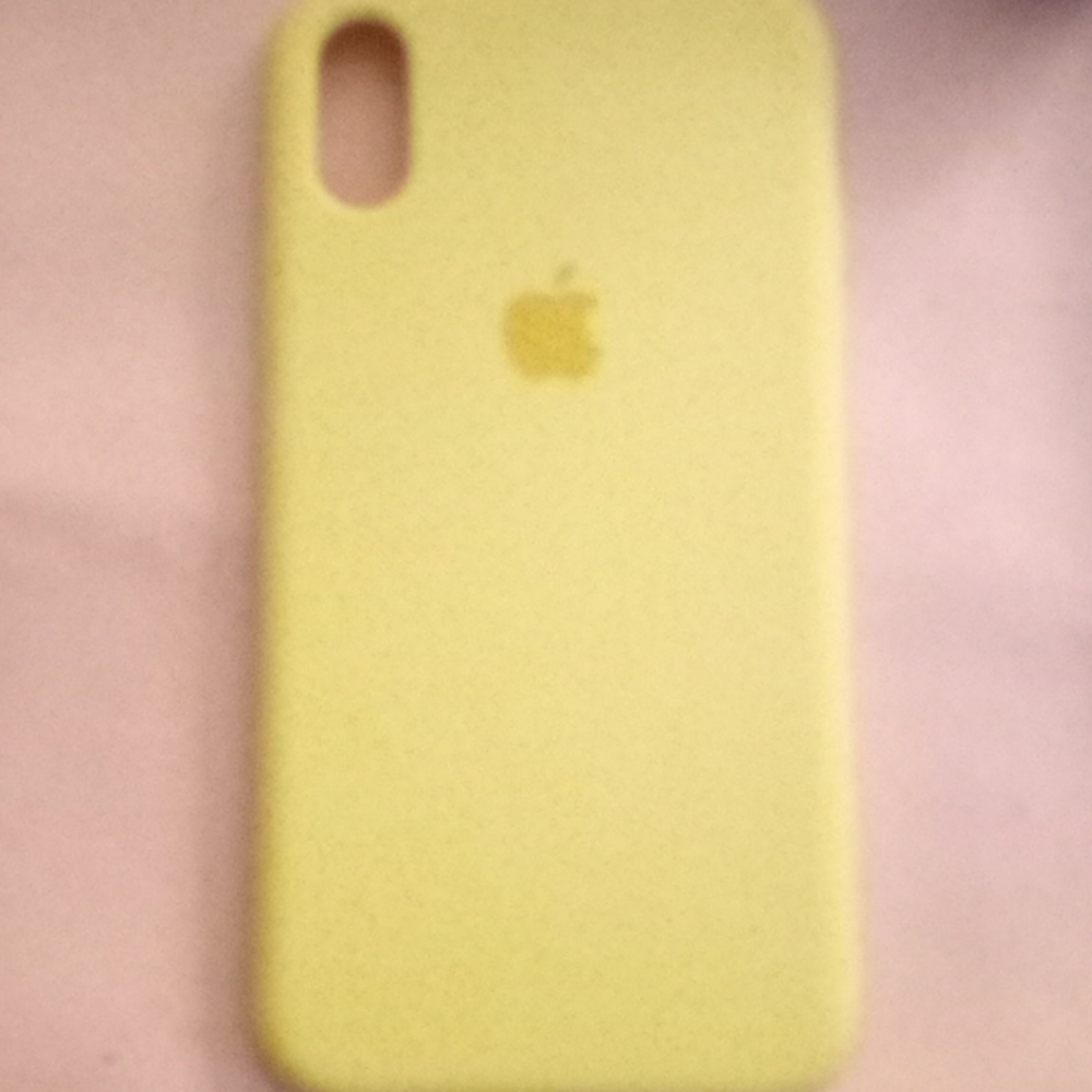 iPhone XR silicone case color yellow